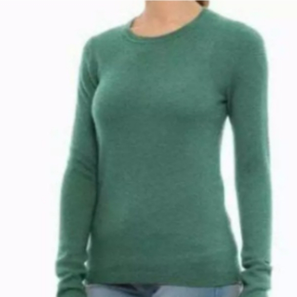 Tahari Cashmere Sweater Pure Luxe Green 